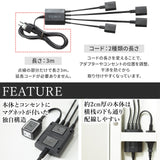 【LINE登録で15%OFF】WALL INTERIOR TVSTAND マグネット付きスマート電源タップ - KURASHI NO KATACHI