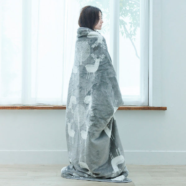 着る電気毛布 curun クルン 140cm×140cm グレー電気毛布