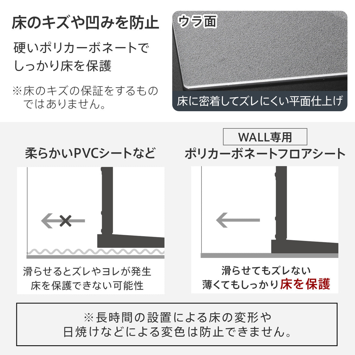 WALL INTERIOR TVSTAND V3ロータイプ専用 ポリカーボネートフロア