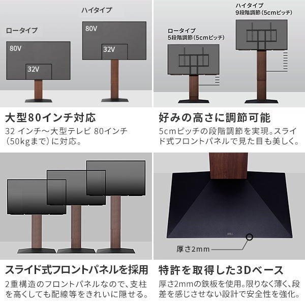 【LINE登録で15%OFF】WALL INTERIOR TVSTAND V3 HIGH TYPE - KURASHI NO KATACHI